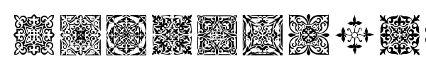 SL Square Ornaments font preview